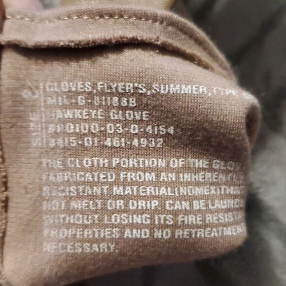 GLOVES  FLYERS SUMMER  Desert TAN COLOR  SIZE:8 Large. NEW. - Picture 8 of 8